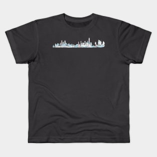 Hong Kong China city skyline subway map Kids T-Shirt